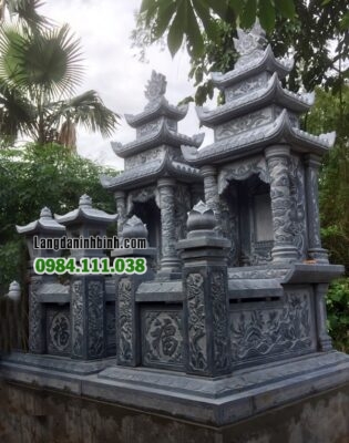 Lăng mộ đá 3 mái đẹp